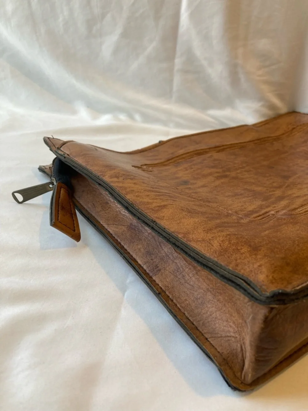 Vintage Leather McMillan Briefcase Portfolio Laptop Carrier Travel Office Bag